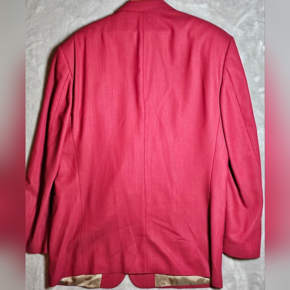 Hugo Boss Men's Holiday Red Sports Jacket Two button 44R Made in the USA. - Picture 7 of 11